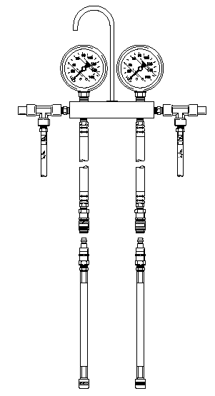 Fuel and Air Pressure Gauge